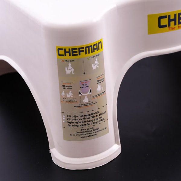 Bán buôn ghế kê chân toilet , chống táo bón Chefman