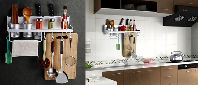 Bán buôn giá treo đồ nhà bếp tiện dụng kailang