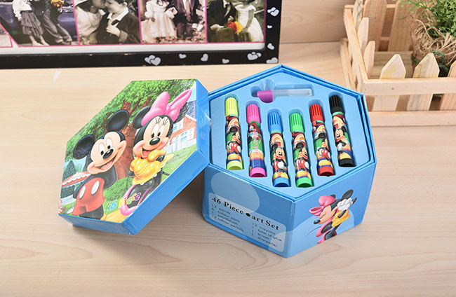 Hộp bút chì màu 4 tầng 46 món cho bé