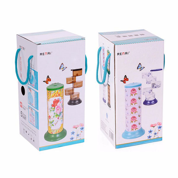 Bán buôn hộp đựng gia vị 5 tầng xoay 360 độ