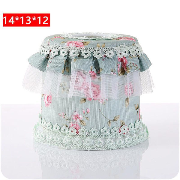 Hộp đựng giấy ăn vải ren hoa đẹp