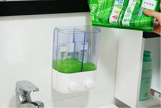 Bán sỉ hộp đựng nước rửa tay loại 2 ngăn tiện dụng