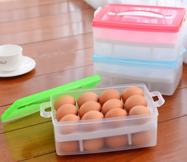 Hộp đựng trứng 2 tầng 24 quả tiện dụng