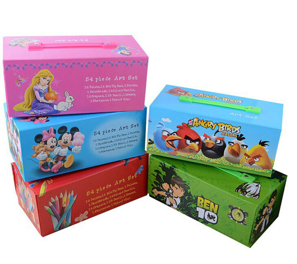 Hộp bút chì màu 3 tầng 4 ngăn cho bé