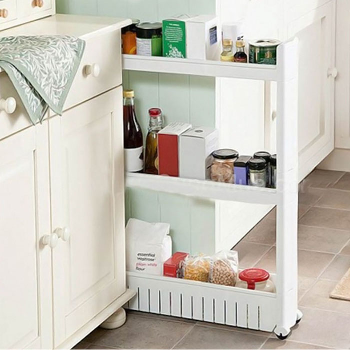 Kể để đồ 3 tầng cao cấp có bánh xe