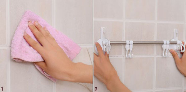Bán sỉ kệ để đồ hút chân không có móc treo