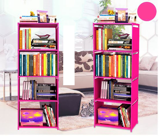 Kệ để sách lắp ghép 4 tầng