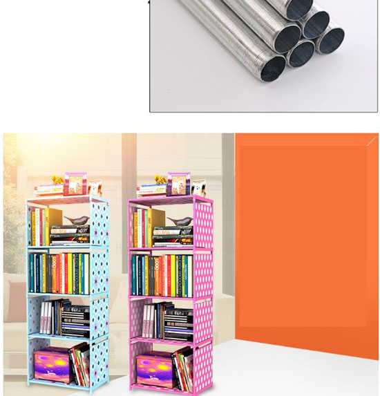 kệ để sách lắp ghép 4 tầng tiện dụng