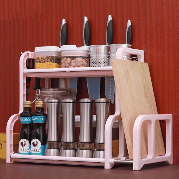 Kệ đựng đồ nhà bếp kèm khay dao thớt