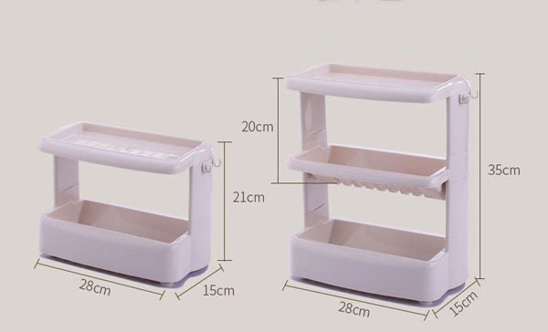 Kệ gia vị 3 tầng lắp ráp tiện dụng