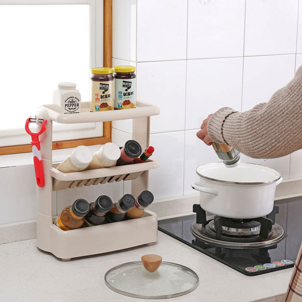 Kệ gia vị 3 tầng lắp ráp tiện dụng