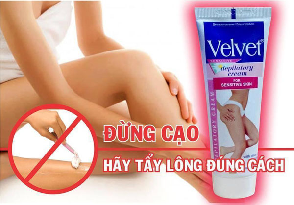 Kem tẩy lông VelVet của Nga