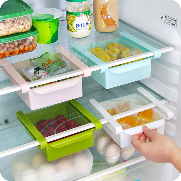 Khay kéo tủ lạnh để đồ thông minh