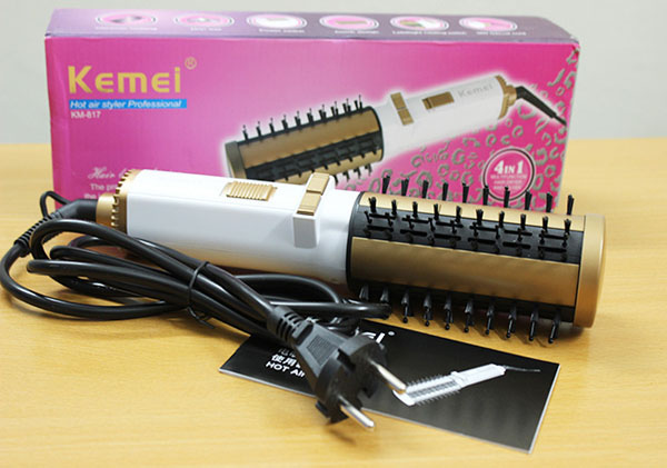 Bán buôn lược điện xoay 360 độ Kemei KM-817