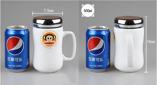 Bán sỉ ly giữ nhiệt bằng sứ có nắp đậy
