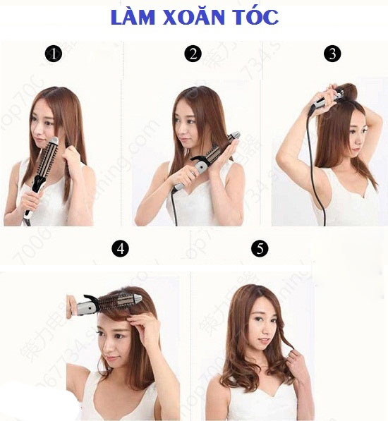 Cách tạo kiểu tóc bằng máy làm tóc Shinon SH-8097