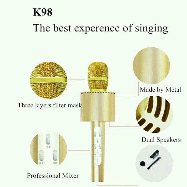 Mic hát karaoke kèm loa KTV-K98