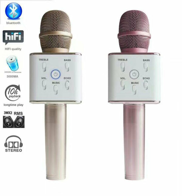 Mic kèm loa bluetooth Tuxun Q7-u có cổng usb