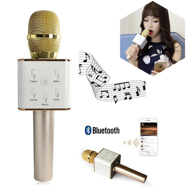 Mic kèm loa bluetooth Tuxun Q7-u có cổng usb