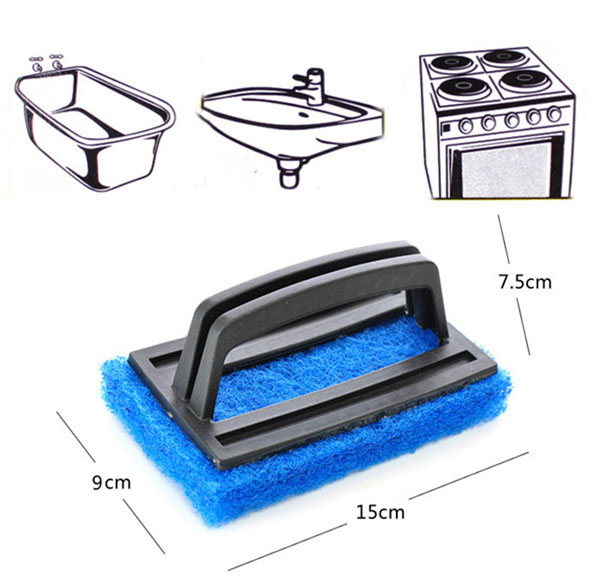Miếng bọt biển chà vệ sinh có tay cầm