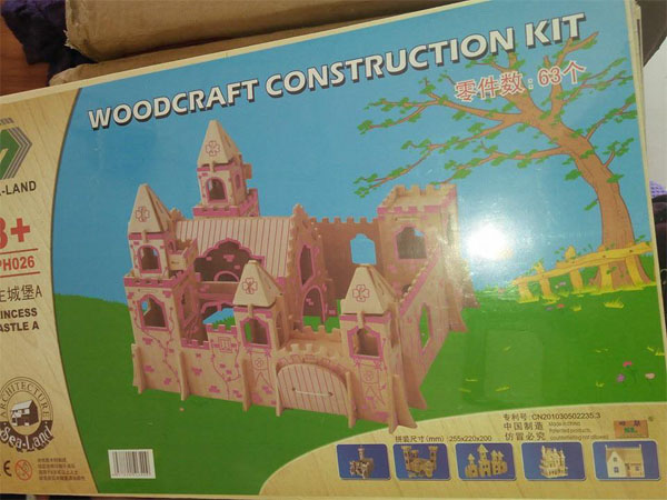 Mô hình lắp ghép gỗ 3d lâu đài 63 chi tiết