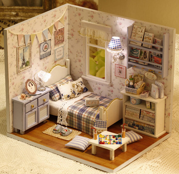 Mô hình nhà gỗ cute room cho bé
