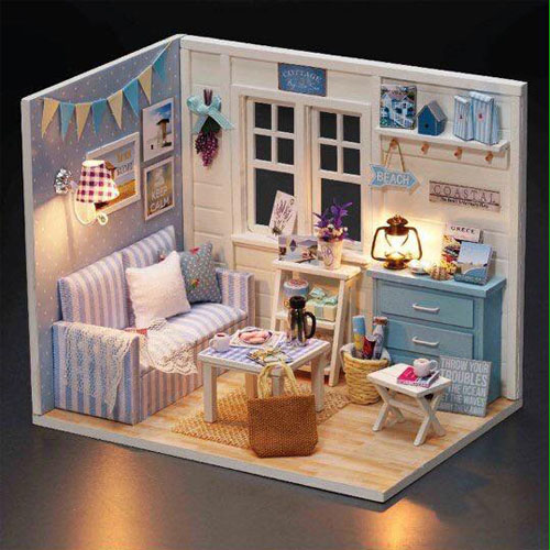 Mô hình nhà gỗ diy đáng yêu cho bé