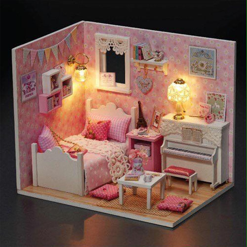 Bán buôn mô hình nhà gỗ diy đáng yêu cho bé