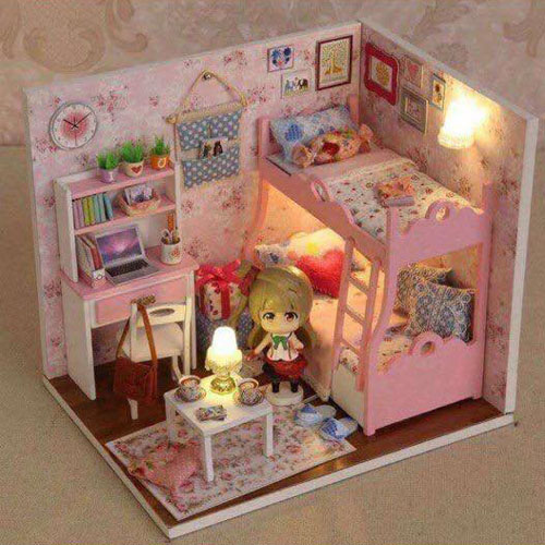 Bán sỉ mô hình nhà gỗ diy đáng yêu cho bé