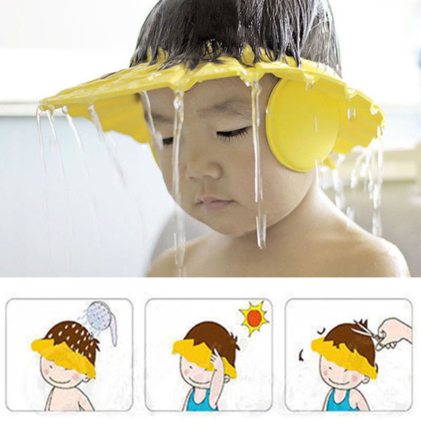 Bán buôn mũ chắn nước có vành che tai cho bé