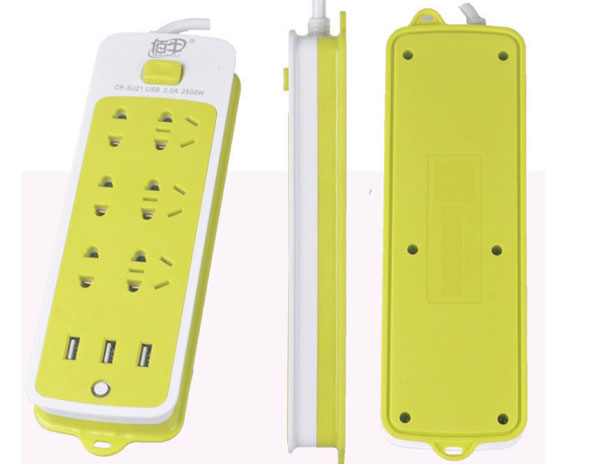 Bán buôn ổ cắm điện 6 phích cắm 3 cổng usb