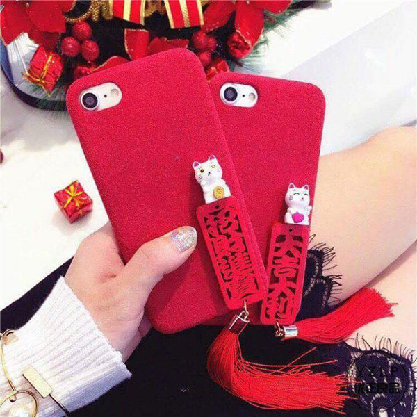 Ốp lưng điện thoại mèo thần tài