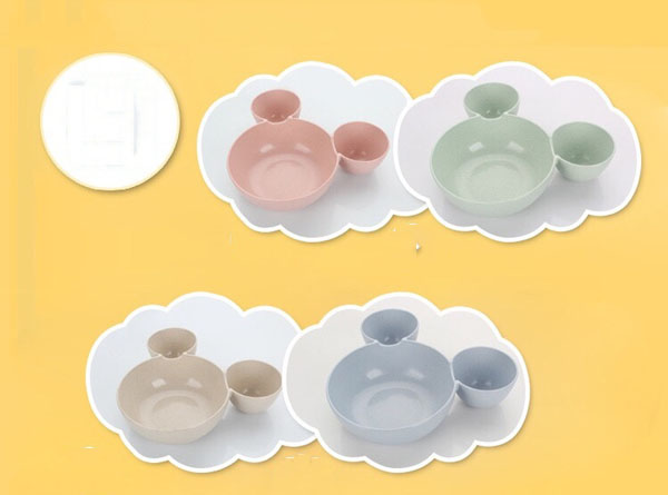 Set bát tập ăn dặm Micky cho bé
