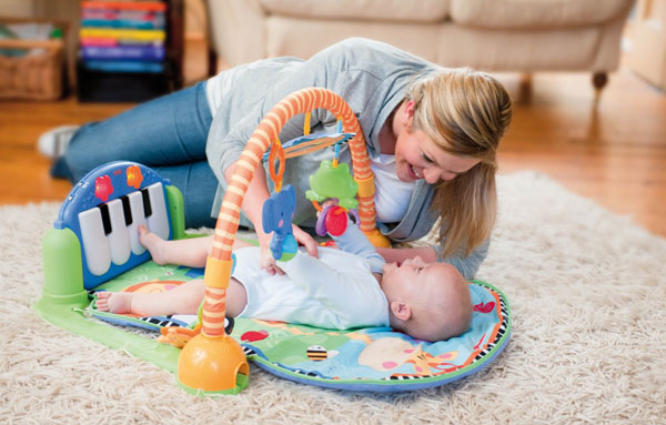 Bán buôn thảm nằm chơi đàn Piano Fisher Price cho bé