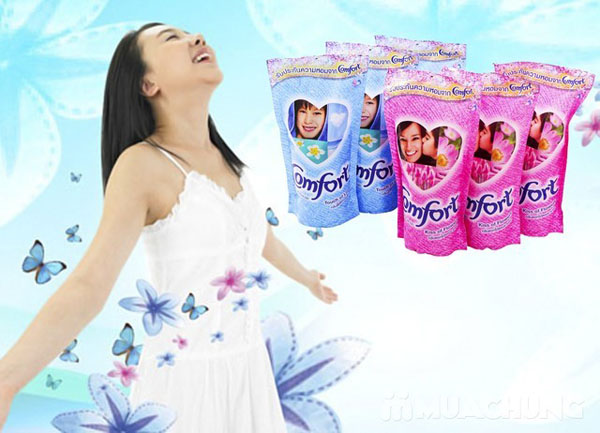 Thùng 24 bịch nước xả vải Comfort Thái 600ml