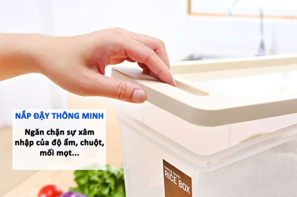 Bán sỉ thùng đựng gạo thông minh 15kg