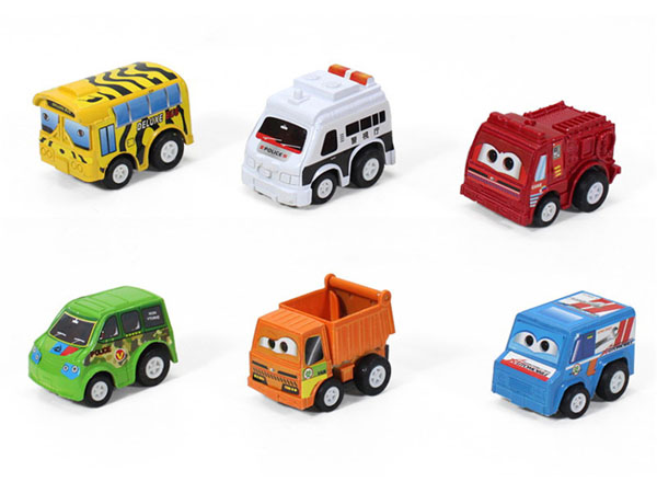 Túi 6 ô tô đồ chơi mini cho bé