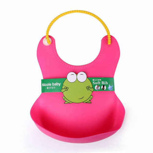 Yếm nhựa ăn dặm Nicole baby Soft Bib cho bé
