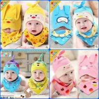 Bộ mũ yếm cotton đáng yêu cho bé