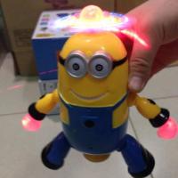 Đồ chơi minion nhảy múa phát sáng xoay 360