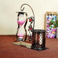 Đồng hồ cát hộp bút kim loại phong cách cổ điển