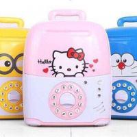 Két đựng tiền mini hình valy kéo cho bé