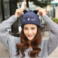 Mũ len tai mèo đẹp cho nữ