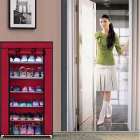 Tủ vải để giày 6 tầng trơn tiện dụng