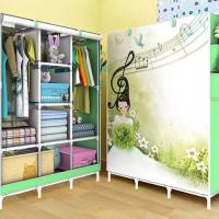 Tủ vải đựng quần áo 3d 3 buồng 8 ngăn